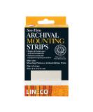 Lineco 4 Inches See-Through Archival Polyester Mounting Strips. Acid-Free, Framing Photos, Hinge-Less, Sturdy, Safe, Conservation, Easy, Artwork, Craft, DIY. (Pack of 60) 4" (1 Pack) - Buy Online on GoSupps.com