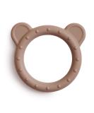 Mushie BPA-Free Silicone Bite Ring for Babies | Enhances Visual & Motor Skills | Safe Toddler Accessories | B r Design Natural Bear - Buy Online on GoSupps.com