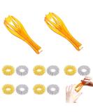 Zhenp 12-Piece Acupressure Ring Set - Metabolism Massage Rails for Finger Therapy & Joint Relief (Gold/Silver) - Ideal for All Ages - Buy Online on GoSupps.com