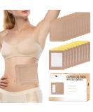 20pcs Organic Cotton Castor Oil Pack Wraps | Self-Adhesive Anti-Leak Portable | No Wash | Perfect for International Shipping - Buy Online on GoSupps.com