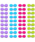 ELCOHO 36 Pack Colorful Contact Lens Case - Left/Right Soak & Storage Travel Container (4 Colors) - Buy Online on GoSupps.com