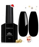 TOMICCA 15ml Black Gel Nail Polish | Soak Off UV LED Long Lasting High Gloss Varnish | Chip Resistant for Manicure Salon and DIY at Home - Buy Online on GoSupps.com