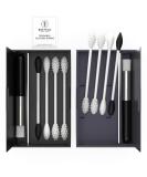BOETECO Reusable qtip Ear Swab and Makeup Swabs Kit. 2 Cases with 8 Reusable Silicone Cotton Swabs for Ears Baby Beauty (8Swabs 2Cases Black & Grey) 10 Piece Set Black & Grey - Buy Online on GoSupps.com