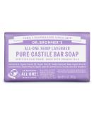 Dr Bronner's Lavender Pure-Castile Bar Soap Made with Organic Oils With No Synthetic Fragrances Preservatives or Thickeners For Face Body & Hair Fair Trade Certified & Vegan Friendly 140g Bar Lavender 140 g (Pack of 1) - Buy Online on GoSupps.com