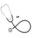 Omron 412BLK Dual Head Stethoscope | Silver & Black | Buy Internationally Online - Buy Online on GoSupps.com