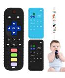 HHMY 3 Pack Baby Teething Toys - Silicone Chew Teether Set for Babies 0-36 Months | Remote + Phone Shape Teether | Infant Boys Girls Gift - Buy Online on GoSupps.com