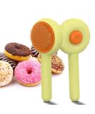 Self-Cleaning Plucking Brush for Cats & Dogs | Remove Loose Undercoats & Mats | Green Donuts Design - Perfect for Short & Long-Haired Pets - Buy Online on GoSupps.com