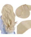 Vivien Blonde Treat Remy Hair Extensions | Real Hair #613 60cm 100g - Premium Quality Blonde Sew-In Tresses - Buy Online on GoSupps.com