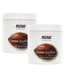 Now Foods Cocoa Butter 7 oz (Pack of 2) - 100% Pure | Best Quality Cocoa Butter - Buy Online on GoSupps.com