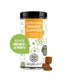 Nature love curcuma ginger rubber with zinc - 90 pieces - without added sugar 93.5% fruit content - Alternative to turmeric (turmeric) capsules golden milk and gingershots - vegan and laboratory test - Buy Online on GoSupps.com