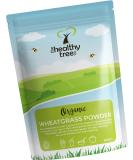 TheHealthyTree Company Organic Wheatgrass Powder - High in Fibre, Vitamin E, Potassium, and Iron from Germany - Vegan Superfood for Green Juices (500g) - Buy Online on GoSupps.com