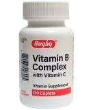 Rugby Vitamin B Complex with Vitamin C 130 Caplets - Energy & Immune Support Supplement - Buy Online on GoSupps.com