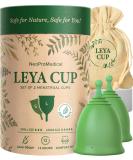 Set of 2 Medical Grade Silicone Menstrual Cups | Reusable & Eco-Friendly Period Cup Alternative | Easy Insert & Removal | Light to Heavy Flow | Latex & BPA Free - Buy Online on GoSupps.com