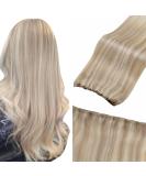 Buy LaaVoo Micro Weft Extensions | Real Hair Blonde Highlight EZE Weft | 12 Width 50g Ash Blonde #18/613 - International Shipping Available - Buy Online on GoSupps.com