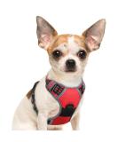 Eagloo Dog Harness for Small Dogs | Adjustable Anti-Train Dog Harness with Reflective Strips | Durable & Comfortable for Walking/Jogging | 1 Pack Red - Buy Online on GoSupps.com