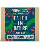 Faith In Nature Natural Aloe Vera Hand Soap Bar Rejuvenating Vegan & Cruelty Free No SLS or Parabens 100g Aloe Vera 100 g (Pack of 1) - Buy Online on GoSupps.com