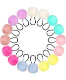 Pom Pom Hair Ties Pom Ball Elastic Hair Band Fur Ball Scrunchy Fluffy Ponytail Holders for Women Girl Kids Hair Accessories 16 Count (Pack of 1) Color Set 1 - Buy Online on GoSupps.com
