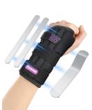 Fitomo Wrist Support with Metal Splints for Carpal Tunnel - Right Hand L/XL Purple - Buy Online on GoSupps.com