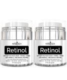 New Age Retinol Cream Neck & Facial Serum with Hyaluronic Acid & Vitamin E - Anti Aging Formula for Wrinkles & Fine Lines - 1.7 Fl Oz, 2 Pack - Buy Online on GoSupps.com