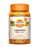 Sundown Naturals Cinnamon 1000 mg - 200 Capsules for Optimal Health - Buy Online on GoSupps.com