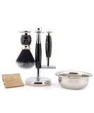 Jag Men's Shaving Set - Double Edge Safety Razor with Leather Case Shaving Brush Stand & Bowl | International Shipping Available - Buy Online on GoSupps.com