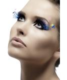 Buy Smiffy's Women's Blue Feather Eyelashes with Glue - International Shipping Available - Buy Online on GoSupps.com
