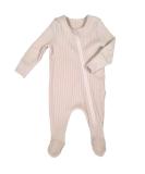 Ribbed Cotton Zip Up Baby Sleepsuits | Footed or Footless | Unisex Newborn - 2-3 Years | Shortbread - Buy Online on GoSupps.com