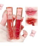 New Irven 2Pcs Bear Lip Glaze Jelly Lipstick Liquid Lipstick Cute Bear Lipgloss Moisturizing Lip Stain Plumping Water Lip Gloss Waterproof Long Lasting Cheek Rouge Tint Cosmetics Bear Beauty Makeup - Buy Online on GoSupps.com