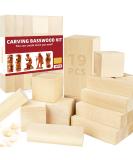 Basswood Carving Blocks  19Pcs Whittling Wood Blocks Wood Carving Kit with 3 Different Sizes  Bass Wood for Wood Carving Easy to Use  for Kids and Adults - Buy Online on GoSupps.com