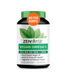Zenwise Health Vegan Omega-3 from Marine Algae - 120 Softgels for Heart & Brain Support - Buy Online on GoSupps.com