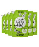 Marcel's Green Soap Hand Soap Refill Pack - Vegan & Eco-Friendly Tonka & Muguet 500ml (6 Pack) - 97% Biodegradable Liquid Soap - Buy Online on GoSupps.com