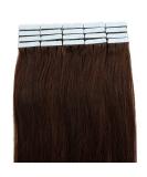 Buy 100g Real Hair Tape Extensions - Dark Brown #02 (16-inch) | UK Fashion Shop - Buy Online on GoSupps.com
