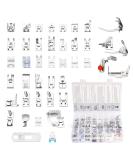 42Pcs Sewing Machine Presser Feet Kit - Manual Included - Compatible with Brother, Babylock, Singer, Elna, Toyota, New Home, Simplicity, Necchi, Kenmore - For Low Shank Machines - Buy Online on GoSupps.com