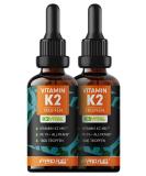 High Dose Vitamin K2 Drops 3600x | 200 g MK7 - K2Vital Premium 100% Vegan | Laboratory Tested (2x50ml) - Buy Online on GoSupps.com