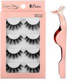 3D Reusable False Eyelashes - Long Thick Handmade Dramatic Lashes (4 Pairs) with Eyelash Clip | Perfect for Makeup Extension - Buy Online on GoSupps.com