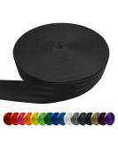 WEBSUKA Polyester Webbing Strap 1.5 inches 55 Yards - Black | Heavy Duty Flat Webbing Roll for Climbing, Crafting, and Repairing - Buy Online on GoSupps.com