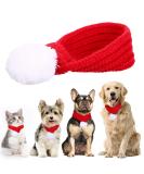 Naler Dog Christmas Scarf - Festive Costume for Medium Dogs | Red Pet Holiday Apparel - Buy Online on GoSupps.com