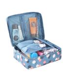 LKMY Portable Makeup Bag - Waterproof Cosmetic Organizer with Flower Pattern | Travel Culture Storage Bag for Women & Girls - Buy Online on GoSupps.com