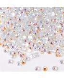 500 Pieces SS30 6mm Flatback Rhinestones AB Clear - Premium Nail Art & DIY Crafts Gems for Clothes Shoes & Bags - Buy Online on GoSupps.com
