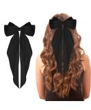 Buy Wllhyf Soft Satin Hair Clips - Large Loop French Hairpins for Women & Girls | Stylish Black Metal Arch Node for Parties - Buy Online on GoSupps.com