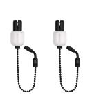 New Direction Tackle white Bobbin T3 pro | 2 rod set | Black chain | Adjustable line clip | Slot for isotope | Carp fishing - Buy Online on GoSupps.com