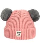 XYIYI Baby Kids Winter Knit Hat with Pom - Pink (6-24 Months) - Buy Online on GoSupps.com