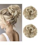 JJStar 2-Piece Hair Part with Rubber Band - Perfect for Dutt Updos Messy Buns & Ponytails | Hair Extensions for Women & Girls in Dirty Blonde - Buy Online on GoSupps.com