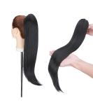55 cm claw on ponytail extensions curly clip in ponytail wavy curly synthetic hair extension hair extension braid hair part ponytail for women dark black - Buy Online on GoSupps.com
