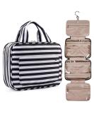 BAGSMART Large Black Toiletry Bag | Water-Resistant Travel Organizer with Hanging Hook for Makeup & Accessories - Buy Online on GoSupps.com