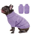 Alagirls Winter Dog & Cat Sweater | Turtleneck Warm Clothing for Small & Medium Pets | Purple Lila - Buy Online on GoSupps.com