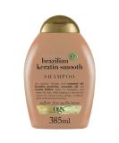 OGX Ever Straightening + Brazilian Keratin Therapy Smoothing Shampoo with Coconut Oil, Cocoa Butter & Avocado Oil for Lustrous, Shiny Hair, Paraben-Free, Sulfate-Free Surfactants, 13 floz - Buy Online on GoSupps.com