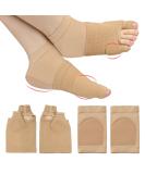 Toe Pads & Gel Heel Socks Set Comfortable Foot Protectors for Day & Night Support | Breathable Cushion Sleeves for Big & Little Toes - Buy Online on GoSupps.com