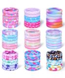 54Pcs Hair Ties for Girls and Women  Nylon Hair Elastics Hair Bands Ponytail Holders Soft Hair Ties No Damage for Girls Thick Straight Curly Hair Multi-colored - Buy Online on GoSupps.com