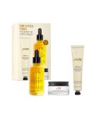 Shop JVN Trusted Trio Essentials Set - Mini Air Dry Cream Pre-Wash Scalp Treatment Oil & Heat Protectant Leave-In Serum - Travel Size for Ultimate Hair Care - Buy Online on GoSupps.com